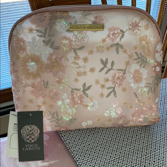 Vince Camuto Floral Cosmetic Bag - Picture 3 of 8